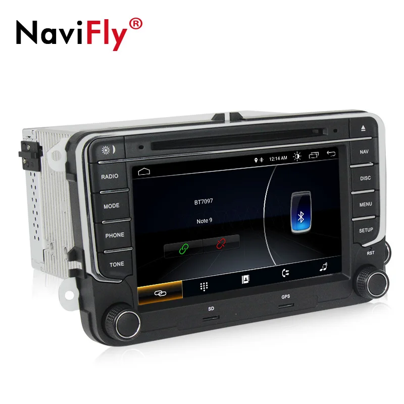 Clearance Wholesale!Navifly android8.1 Car multimedia Player Navigation GPS DVD for VW/Volkswagen/Passat/POLO/GOLF/Skoda/Seat 4
