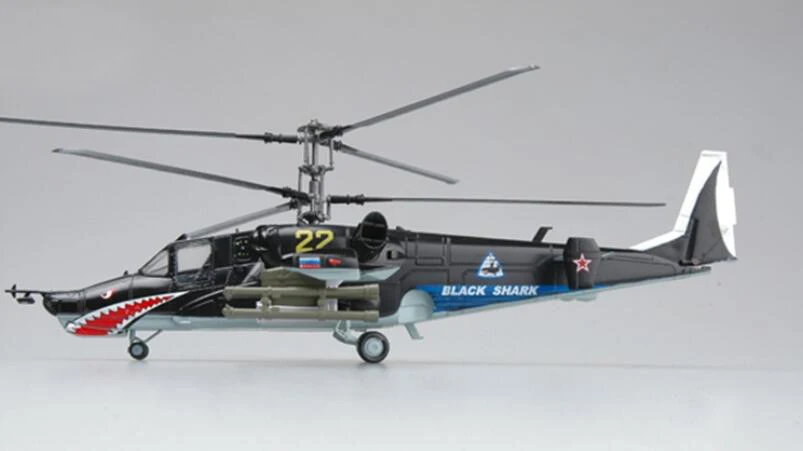 1: 72 российские ВВС Ka-50 Черная акула вертолет 37023 Готовая модель продукта труба коллектор модель