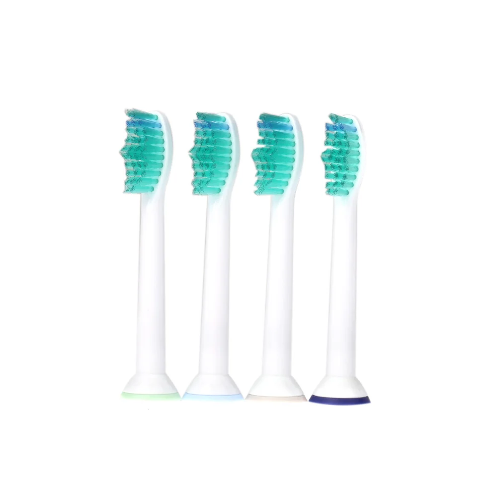 4 шт Сменные головки для электрической зубной щетки подходит для Philips Sonicare P-HX-6014/HX6014 Гигиена Уход Чистая электрическая зубная щетка