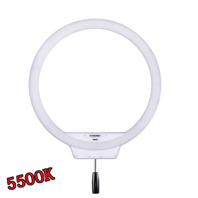 Кольцевой светодиодный светильник YONGNUO YN608 5500K кольцевой 608 LED для селфи студийная