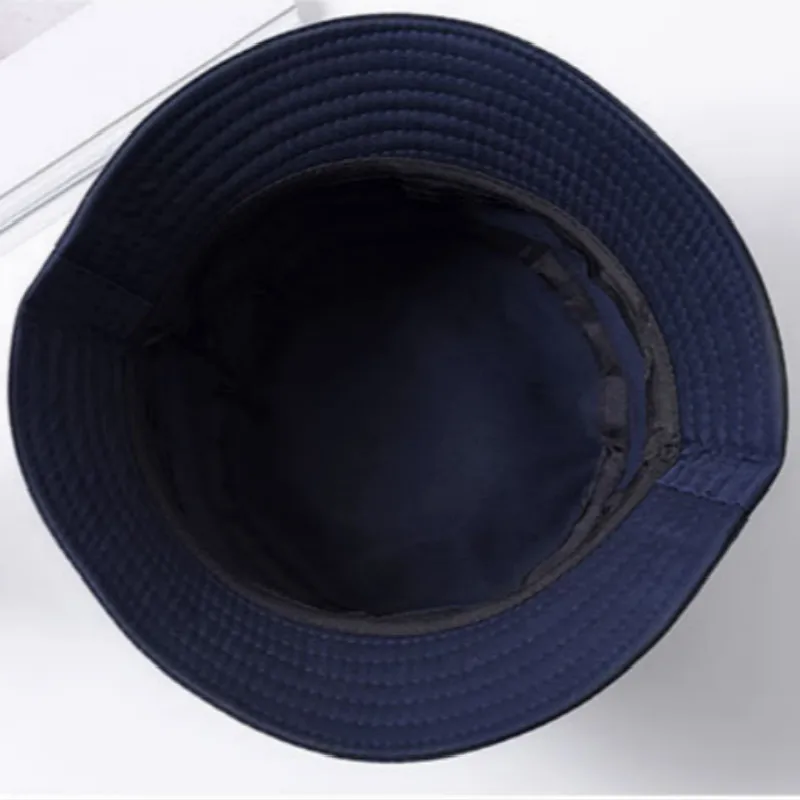 Embroidery Cartoon White Bucket Hat For Women Men Cotton Spring Summer Panama Cap Outdoor Fishermen Hat Male Fishing Cap