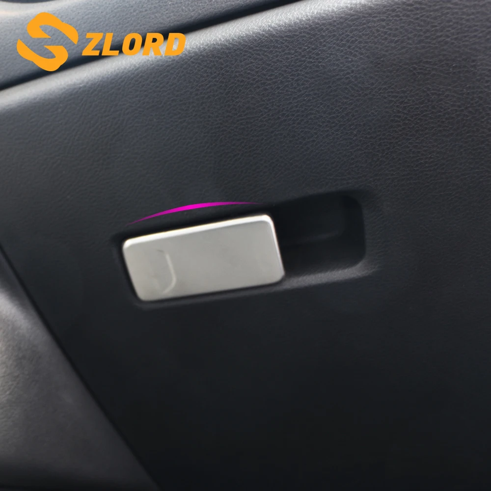 

Stainless Steel Car Interior Co-driver Storage Box Handle Decorative Bowl Cover Sticker Fit for Jeep Compass 2017 2018 2019