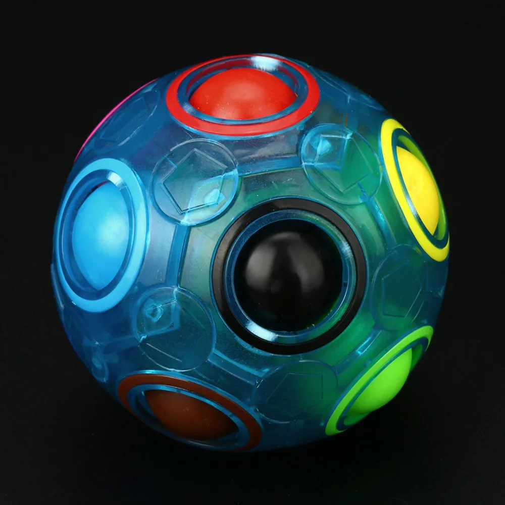 Светящиеся снятие стресса магический Радужный шар Забавный куб Fidget Puzzle