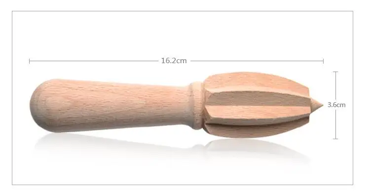 12 шт./лот жесткий Бук деревянная соковыжиматель для лимона устройства для выдавливания лимонов развертки 16 см Длина
