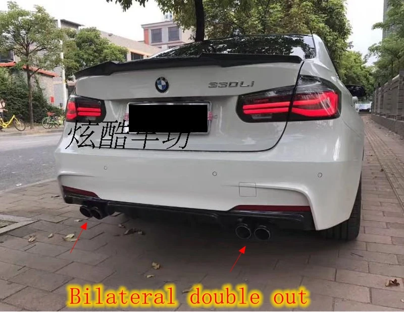 MONTFORD для BMW F30 F35 3 серии 2012 2017 Автомобильный задний диффузор из углеродного