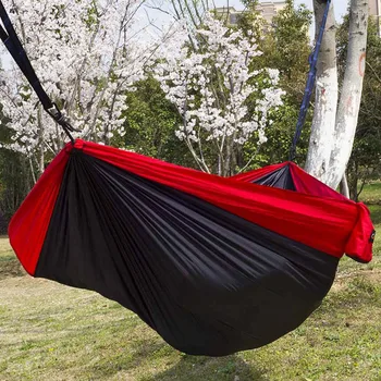 

Double Person Leisure Furniture Travel Parachute Hammock Outdoor Camping Hammocks Garden Sports Home Travel Hanging Bed