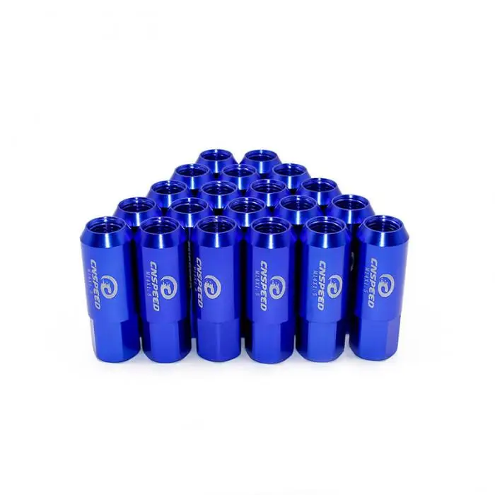 Hot 20 Pcs 60mm Long Lug Nut Car Tire Modified Lightweight Nut M14X1.5 JLD