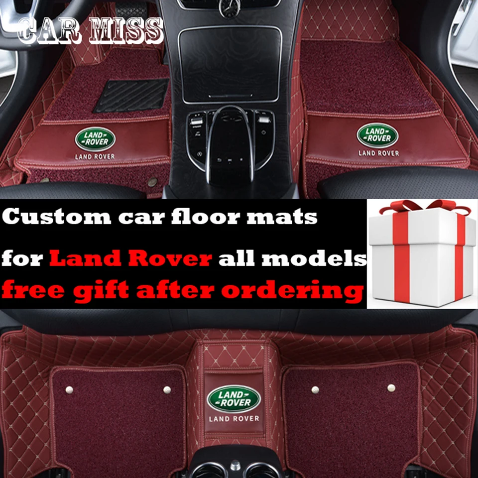 Пользовательские двухслойные автомобильные коврики с логотипом для land rover defender Discovery 3 4 5 Rover Range Evoque Sport freelander все модели