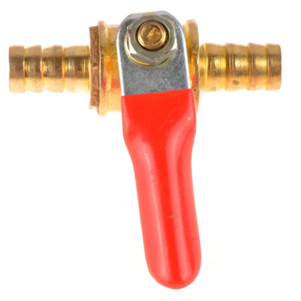 

New Arrival Simple Operation Motorized BRASS Air Female-Female ball valve 1/4" Barb 2 Way electrical Valve Fixing 8mm OT8G P30