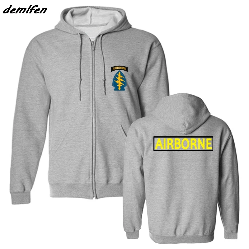 US ARMY HOODED HOODIE HOODY SWEATSHIRT GREY