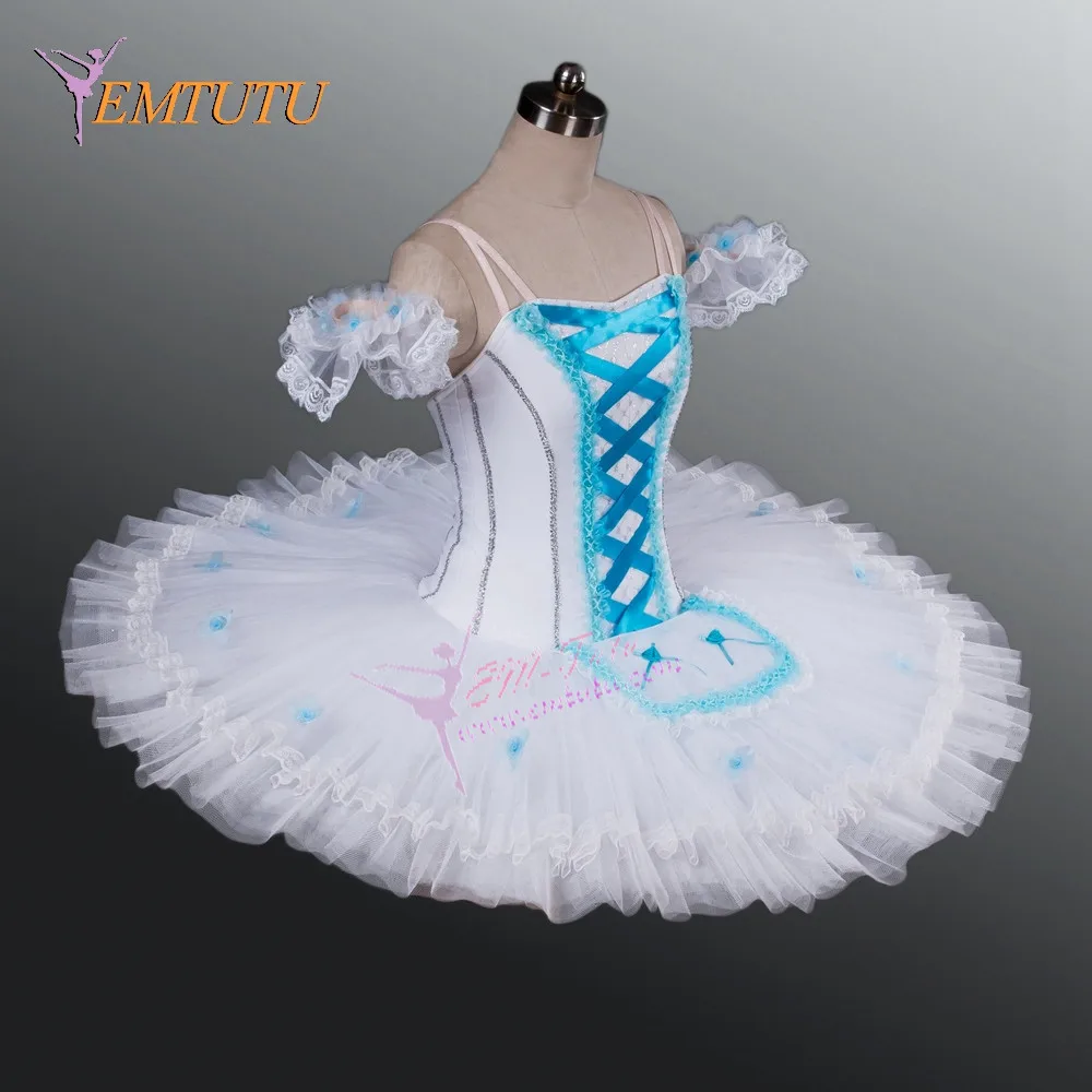Achetez en Gros adulte bleu tutu en Ligne des Grossistes adulte Adulte Professionnel Tutu Bleu Blanc Crªpe Classique Ballet Tutu Femmes Plateau Performance Ballet Costume de Sc¨ne