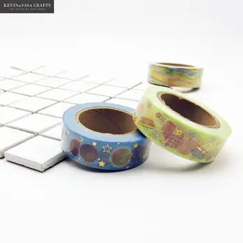 

New Foil Washi Tape Quality Stationery Diy Scrapbooking Photo Album School Tools Kawaii Scrapbook Paper Stickers