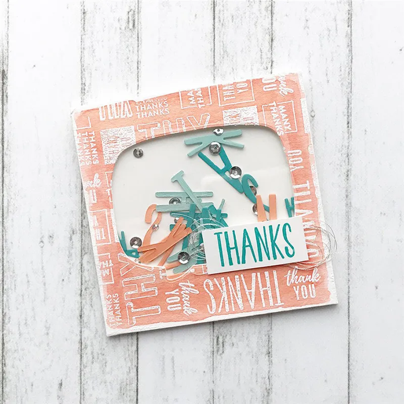 

Eastshape Thanks Words Metal Cutting Dies Scrapbooking Letter For Card Making Album Embossing Craft Stencil Die New Arrival 2019