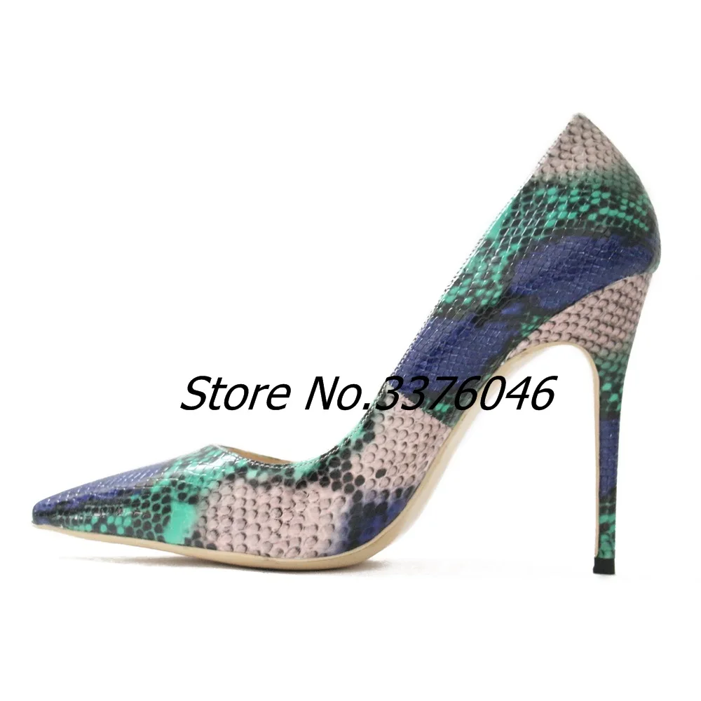 High Quality Mix Color Green Snakeskin 