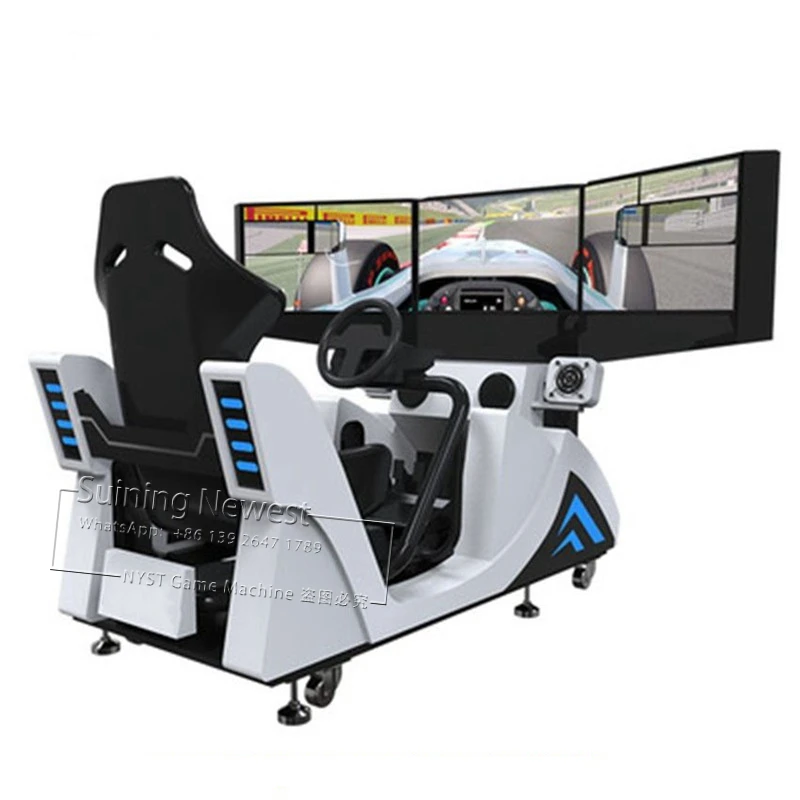 

NYST 3 Screen Amusement Park Device Fairground Equipment Simulator Drive Car Racing Arcade Game Machine For Teenagers Adults