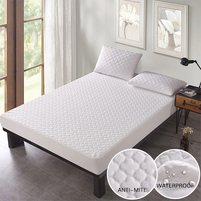 Dobby Waterproof Mattress Protector Super Soft Bed Sheet Anti Mite Mattress Cover Matress Protector