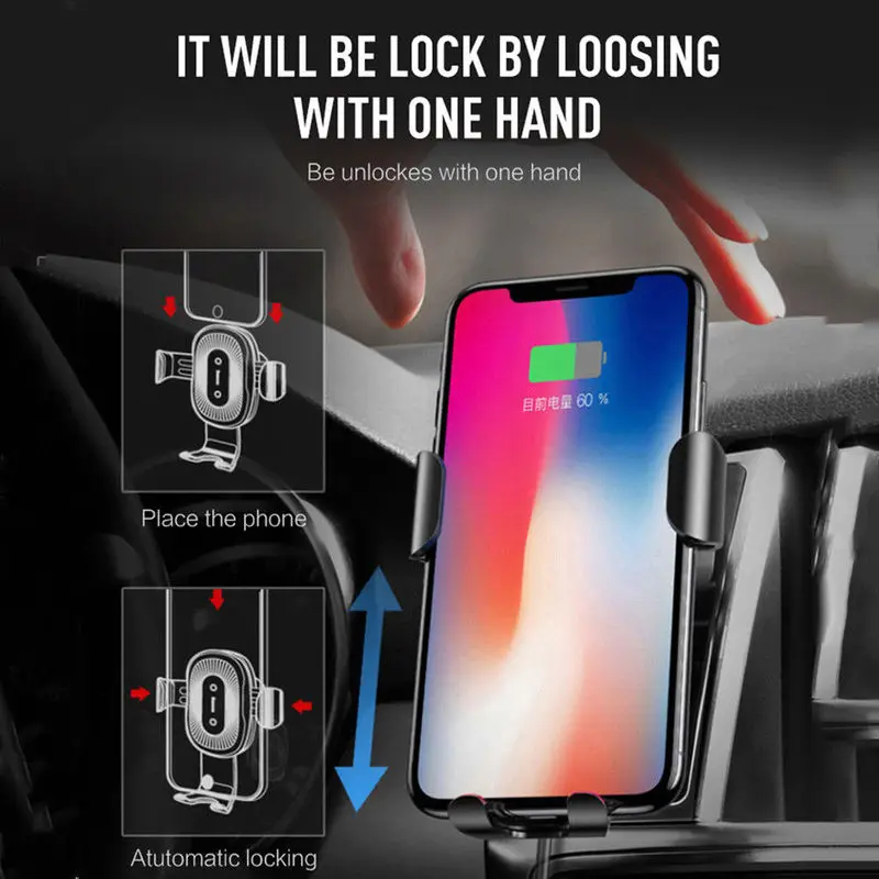 Автомобильный держатель 10 Вт Qi Беспроводной Зарядное устройство для IPhone XS Max X XR 8 быстрых Беспроводной зарядки Автомобильный держатель для ... Автомобильный держатель 10 Вт Qi Беспроводной Зарядное устройство для IPhone XS Max X XR 8 быстрых Беспроводной зарядки Автомобильный держатель для ...