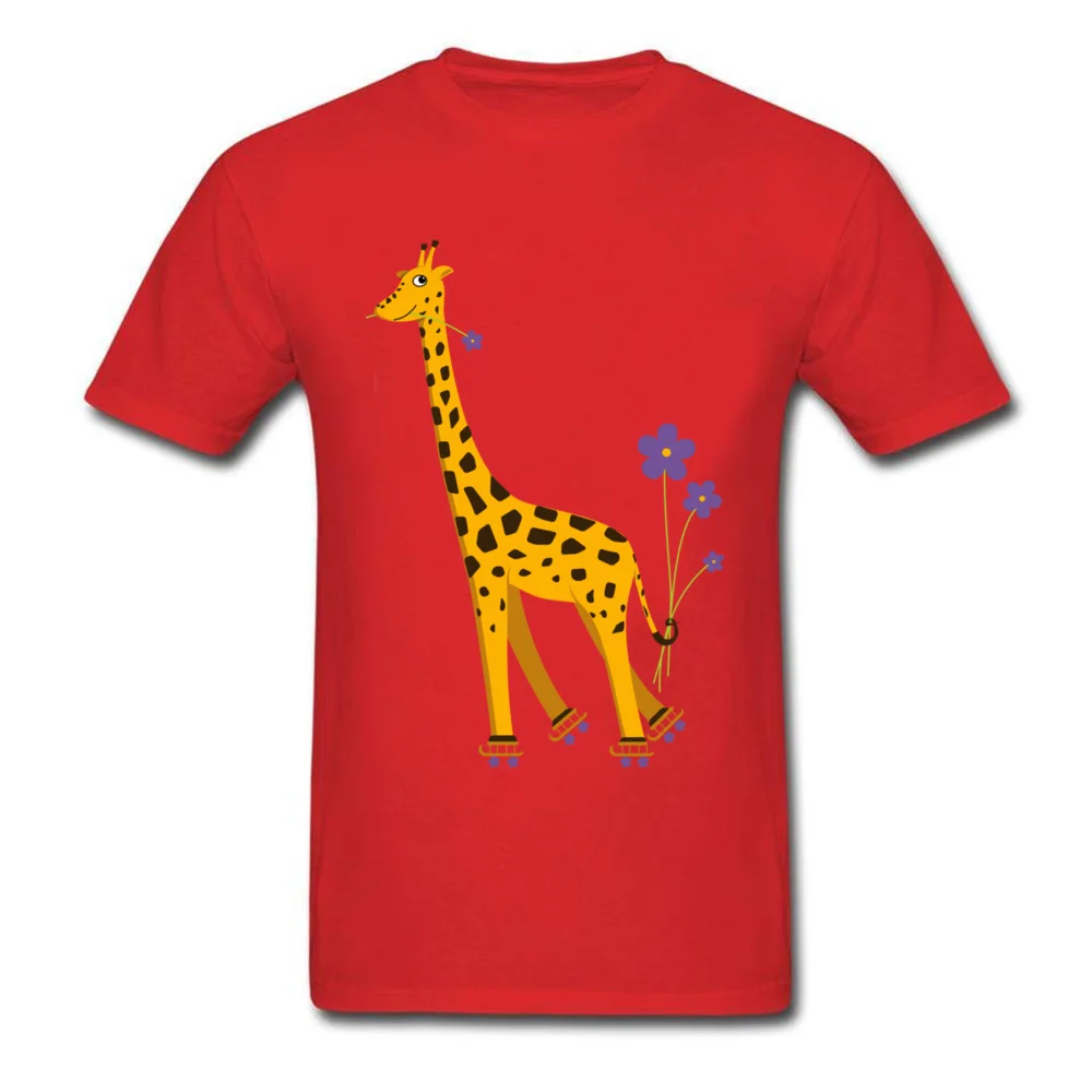 Roller Skating Giraffe_red