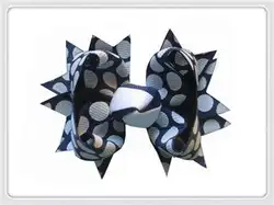 3.5 дюймов печати принять Boutique Hair Bows Для Детей Аксессуары для Волос Детские Hairbows с Зажимом 12 шт./лот Бесплатная Доставка