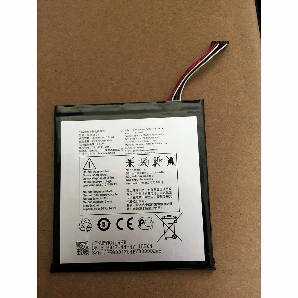Высокое качество 2580mAh батарея для смартфона Alcatel TLp025G1 | Мобильные телефоны и