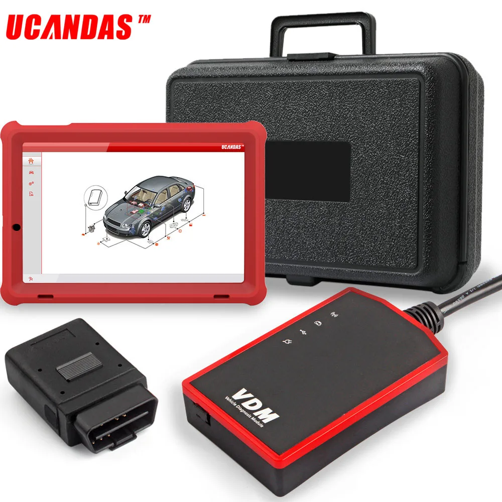 

UCANDAS VDM WIFI Car Diagnostic Tablet Scanner OBD2 Full System Diagnostic Tool OBD 2 Oil Service EPB SAS Rest Diagnostic Tool