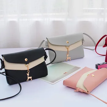 

2019 Newly Women Leather Handbag Satchel Simple Smooth Lightweight Durable Messenger Bag MSJ99