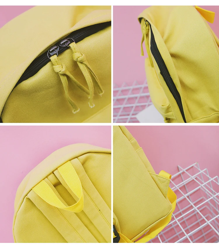 Women Backpack Schoolbag Canvas Cute Dog Embroidery Cotton Fabric Backpack Female Vintage Notebook Backpack For Girls School Bag (81)