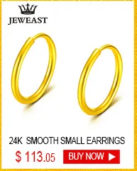 JLZB 24K Pure Gold Earring Real AU 999 Solid Gold Earrings Beautiful Gypsophila Upscale Classic Fine Jewelry Hot Sell New 2020