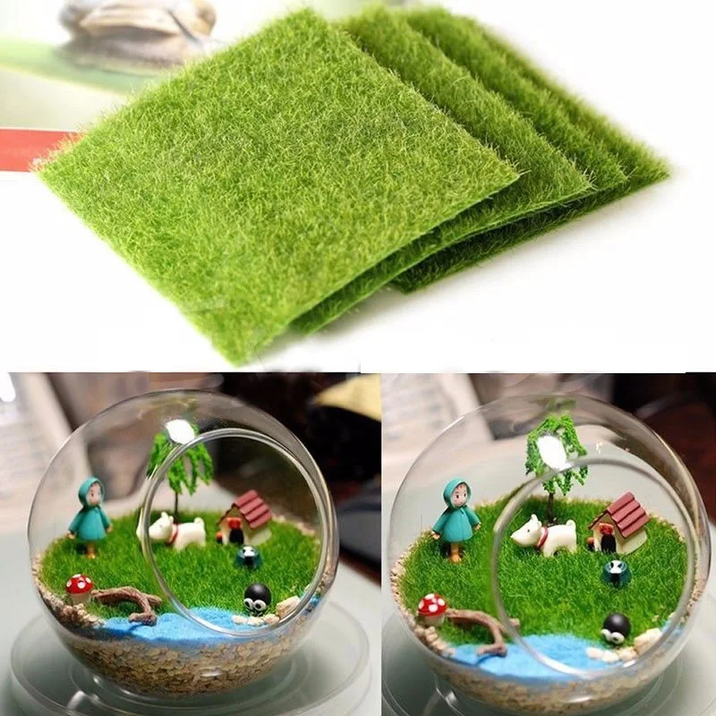 MINI ARTIFICIAL LAWN GRASS FAIRY GARDEN MINIATURE GARDEN DOLLHOUSE
