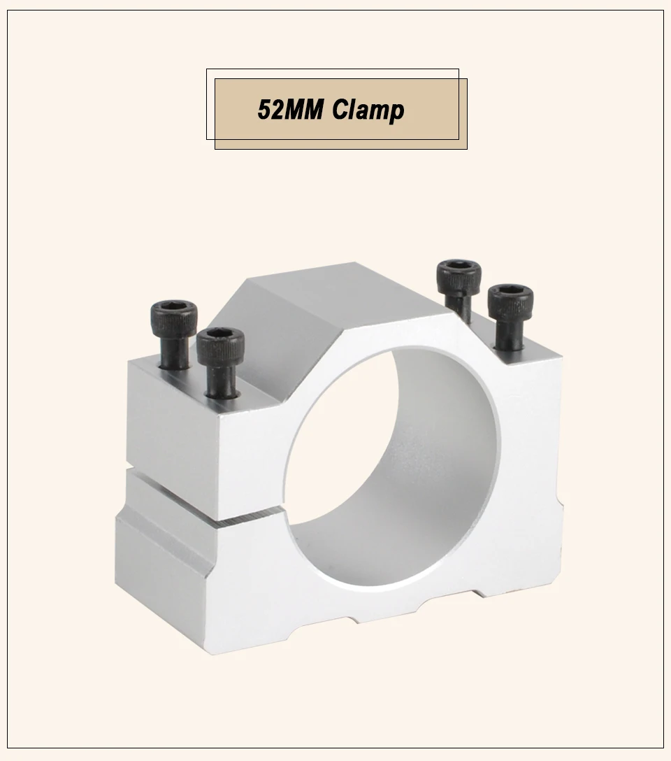 CNC шпиндель зажим 52 мм Монтажный кронштейн для 300 Вт 400 Вт 500 Вт Шпиндельный мотор сверлильный фрезерный станок