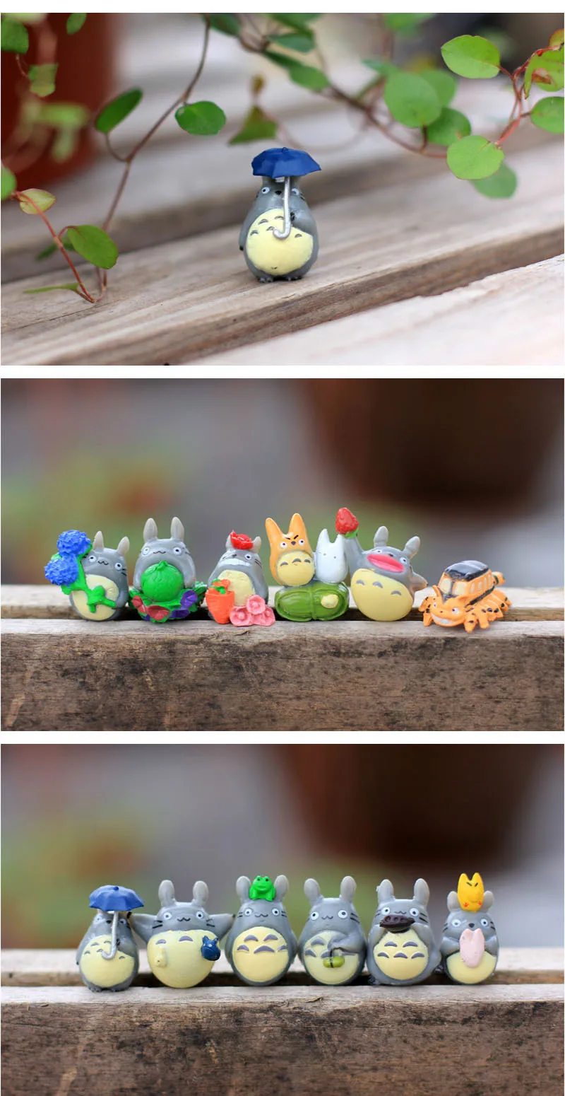 12 шт./компл. Хаяо миядзяки; серии игрушка "Гном" микро ландшафтного дизайна мини украшения сада миниатюры игрушки домашний декор