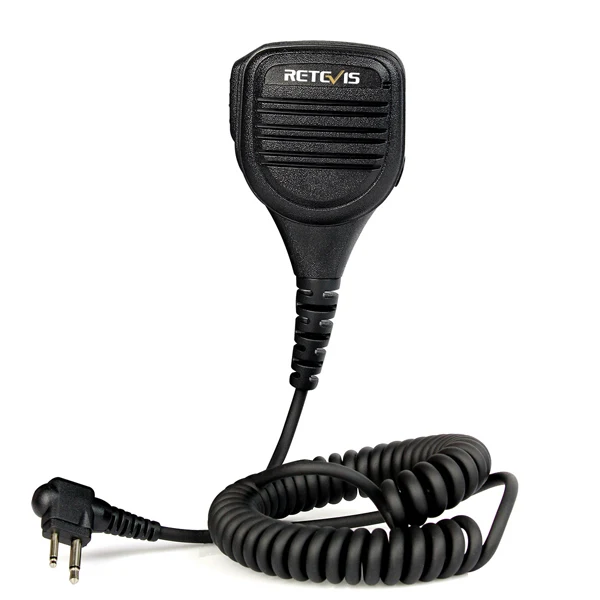 Retevis 2 Pin Динамик микрофон для Motorola GP68/GP88/GP300/GP2000/CT150 Walkie Talkie C9051A