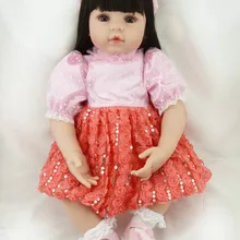 2" Новые силиконовые виниловые куклы Adora реалистичные Виктории длинные волосы принцесса Bonecas девочка кукла bebe возрожденная менина де силикон