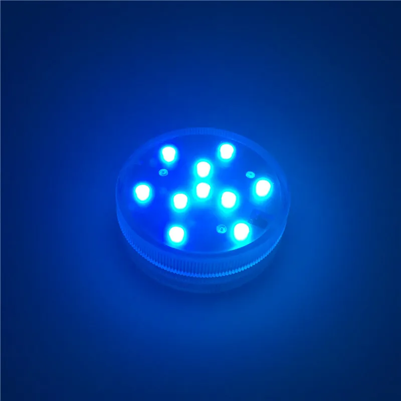 Festa de Casamento Smd5050 à Prova aa para Piscina Lâmpada Submersível D'água Bateria Iluminação Rgb Ip68 10 Lâmpada submersível rgb smd5050, à prova d'água,