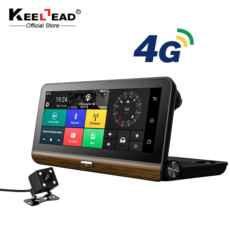 KEELEAD 4G Wifi Автомобильный видеорегистратор камера Android 5 1 GPS навигация ADAS удаленный
