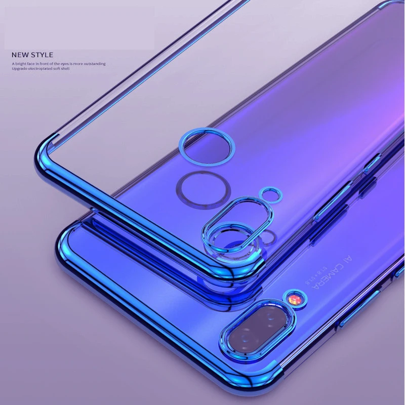 

3 Elec-plating Cases for Huawei P20 Lite Nova 3 3i 3e P Smart Plus Honor 8X Note 10 Case Transparent Soft Cover for huawei Nova3