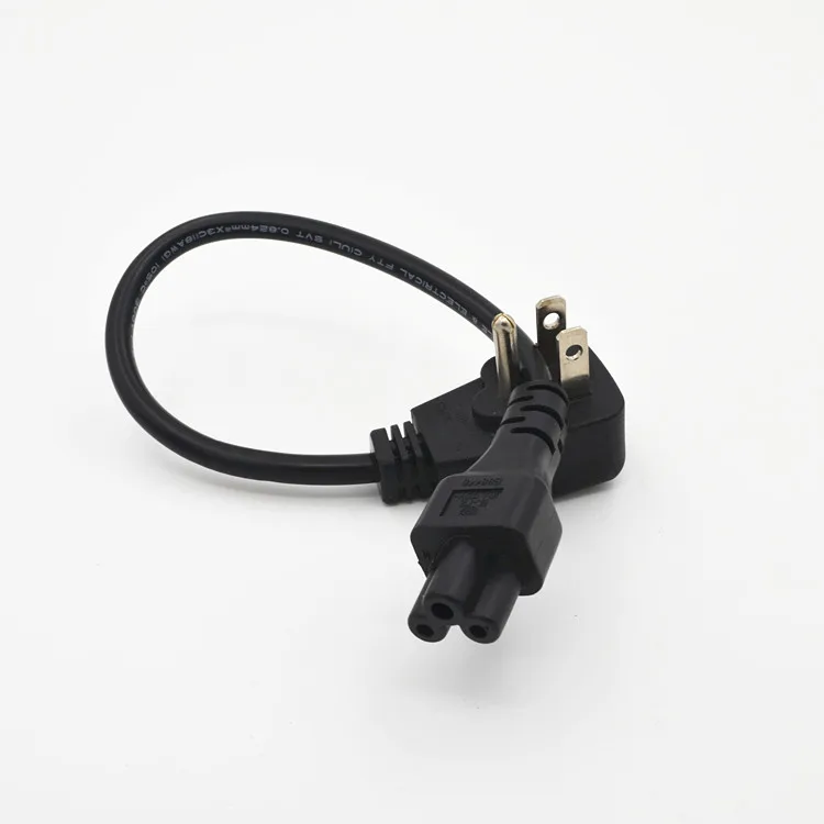3 контактный плоский шнур питания Nema 5 15P Штекерный IEC 320 C5 гнездовой Кабель адаптер