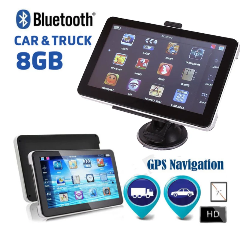 

7Inch 8GB 128M Head Unit Car Auto GPS Navigation Media Player With EU Map