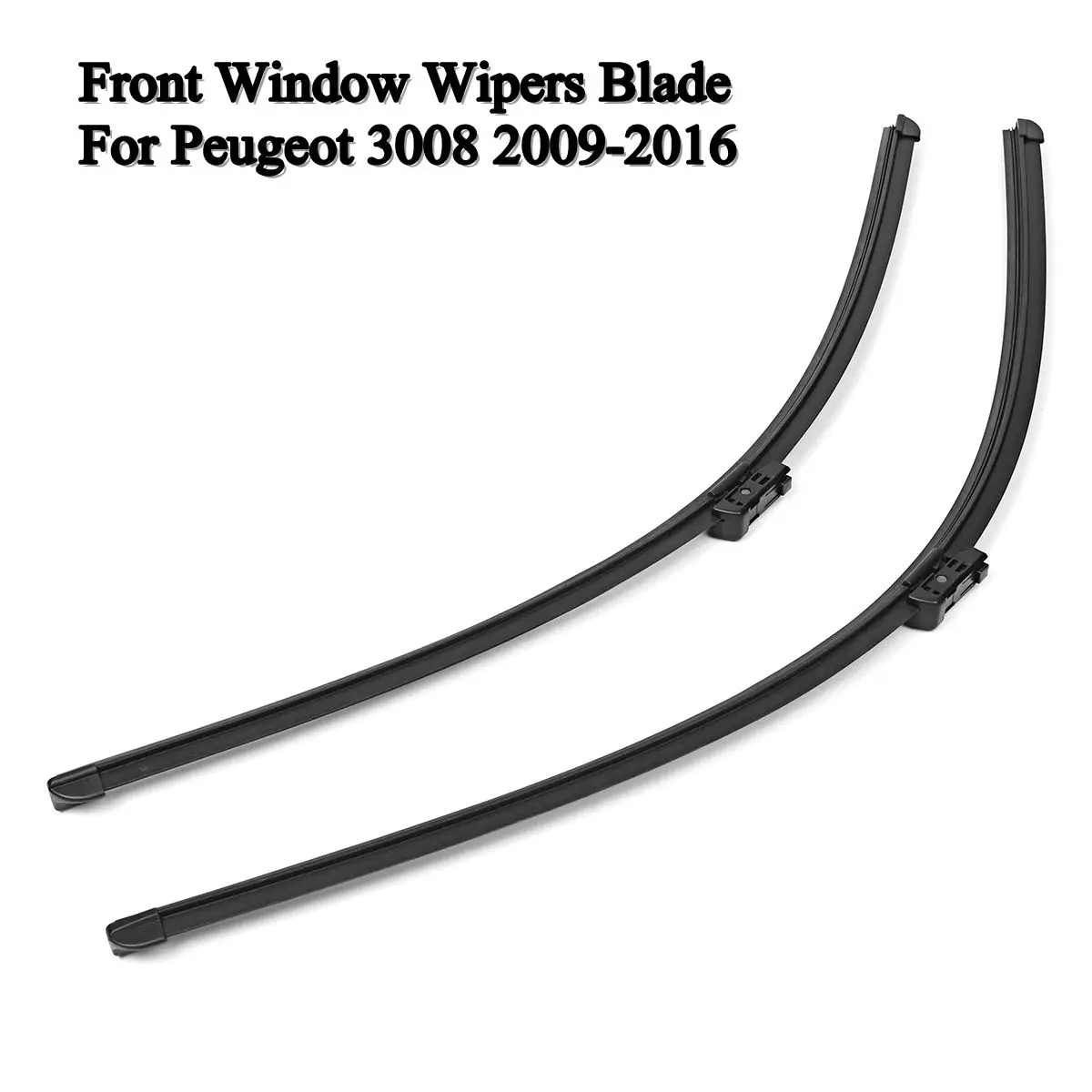 1Pair Car Front Window Wipers Blade Windshield Wiper Blades Soft Rubber