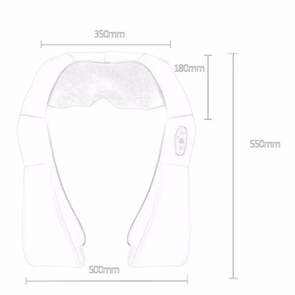 Электрический портативный 4D тип нагрева разминающий массаж шеи двойного назначения шаль позвонка массажное устройство шеи массажер