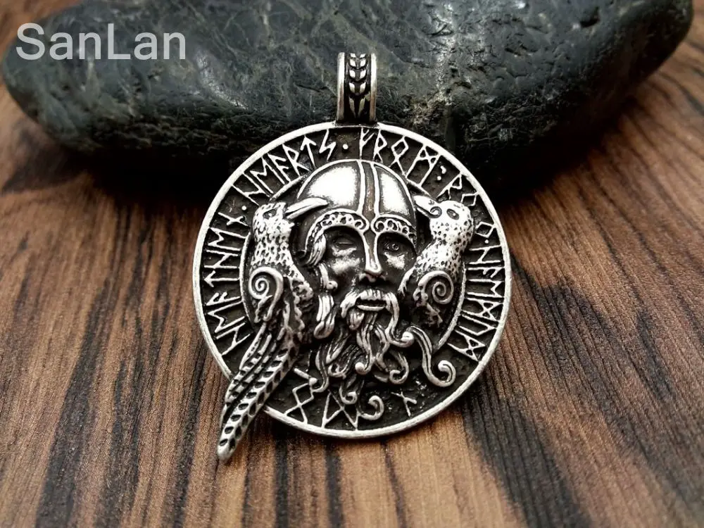 Подвеска амулет викингов SanLan с воронами 20 шт.|brand jewelry|jewelry brandodin pendant |