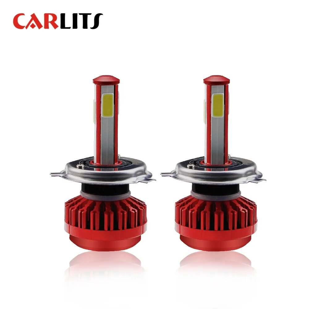 CARLITS Car Headlight H4 LED 12V 72W 8000LM/SET IP67 R7 Automobile