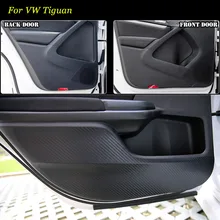 Teeze 4 шт. новые межкомнатные двери из углеродного волокна боковой край защита от ударов наклейка для VW Tiguan
