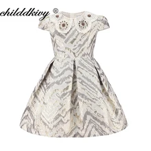 Childdkivy/Коллекция года, платье принцессы для маленьких девочек рождественское праздничное платье для девочек возрастом от 3 до 10 лет Детские платья для маленьких девочек на осень и зиму