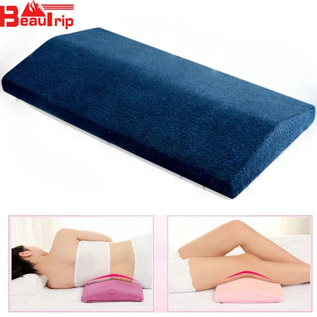 Lumbar Pillow for Sleeping Spinal Support Cushion Lower Back Pain