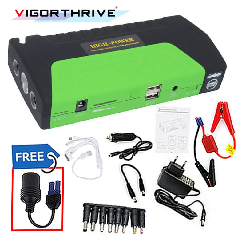 600A Power Bank Car Battery Booster 12V Car Charger Portable Mini