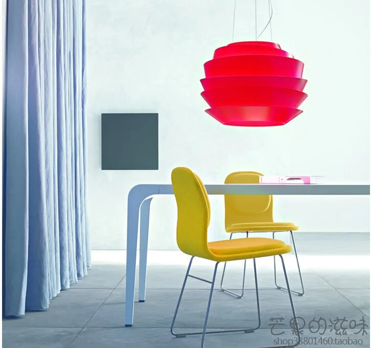 Современный D40cm Foscarini Le Soleil кулон с волной огни белая роза подвеска лампы спальня Hanglamp E27 светильники Европейский