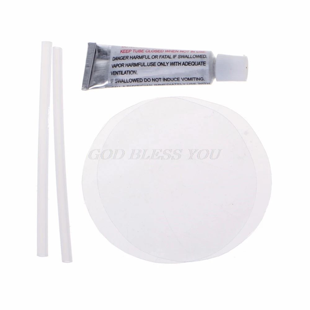 New Clear PVC Patch Vinyl Glue Repair Kit for Inflatables Waterbed Air Mattress Solvents Drop Shippi