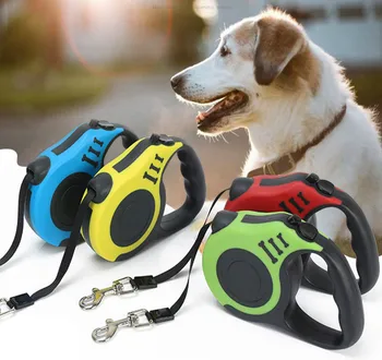 

3M/5M Automatic Retractable Dog Leash Extending Nylon Rope Pet Leash Small Dog Lead For Puppy Medium Dog Walking Pet Supplie