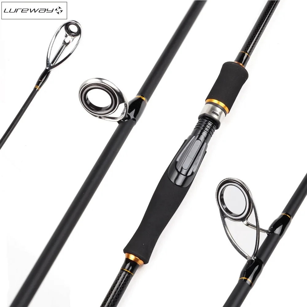 

Spinning / Casting Rod Carbon Fiber Fishing Rod Spinning Casting Carbon Pole with EVA Handle 3 Sections Stainless Guide